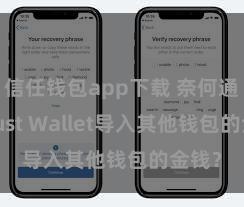 信任钱包app下载 奈何通过Trust Wallet导入其他钱包的金钱？